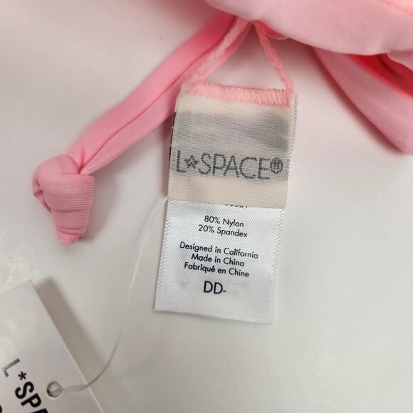 L*Space Ringo Bikini Top in Pink Size DD NWT - Picture 6 of 6